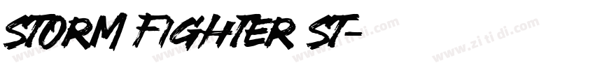 Storm Fighter St字体转换
